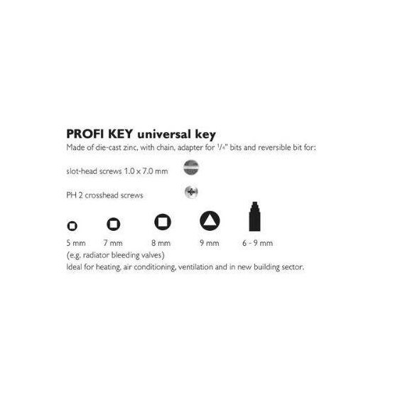 PROFI KEY Universalnøkkel Art.nr. 112922